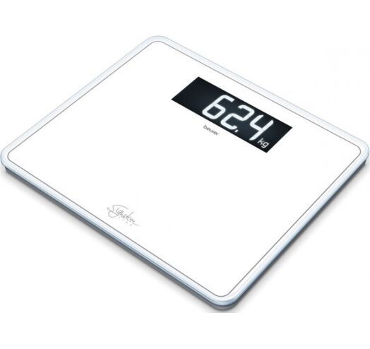 Ваги підлогові Beurer , 200кг, товщина 8мм, великий дисплей, 3хААА в комплекті, скло, білий (GS_410_SIGNATURE_LINE_WH) | Зображення 2