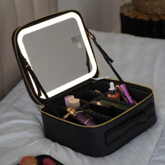 Органайзер для косметики для путешествий, Дорожная Косметичка с подсветкой, Косметический чемодан PA-47 | Зображення 6