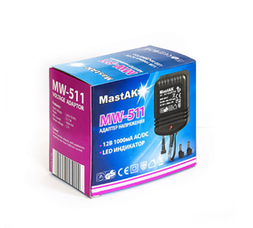 Сетевой блок питания MastAK MW-511 12V 1000mA
