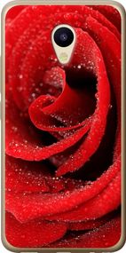 Чехол на Meizu M5 Красная роза "529u-420-17620"