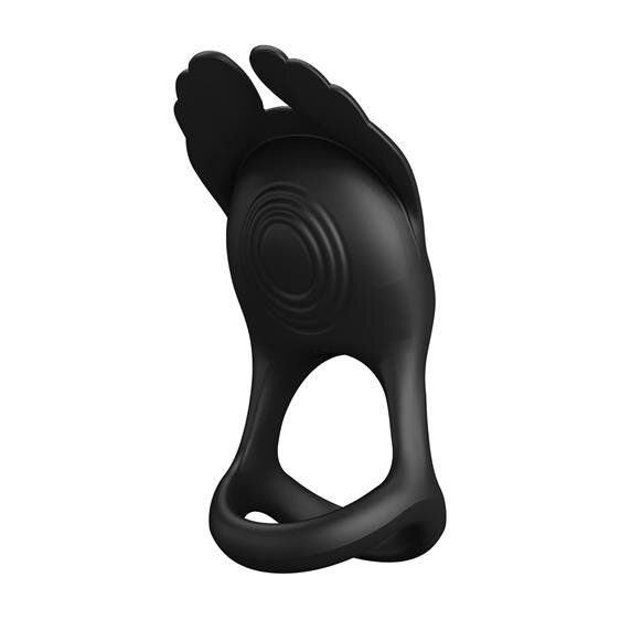 Ерекційне кільце - Pretty Love Silas Vibrant Penis Ring Black | Зображення 1