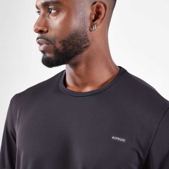 Футболка чоловіча Kiprun Run для бігу чорна - L. | Зображення 5