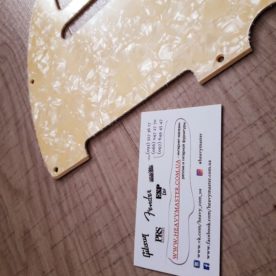 Пикгард для электрогитары Fender Telecaster TL China золотистый ПЕРЛАМУТРОВЫЙ | Зображення 3