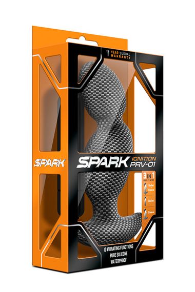 Массажер простаты с вибрацией Blush SPARK IGNITION PRV-01 CARBON FIBER Sex Aura | Зображення 3