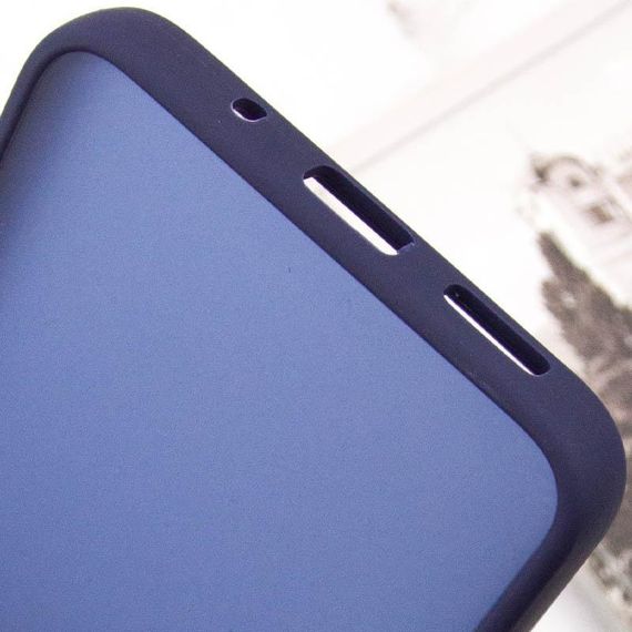 Чохол TPU+PC Lyon Frosted для Motorola Edge 60 Fusion Navy Blue | Зображення 5