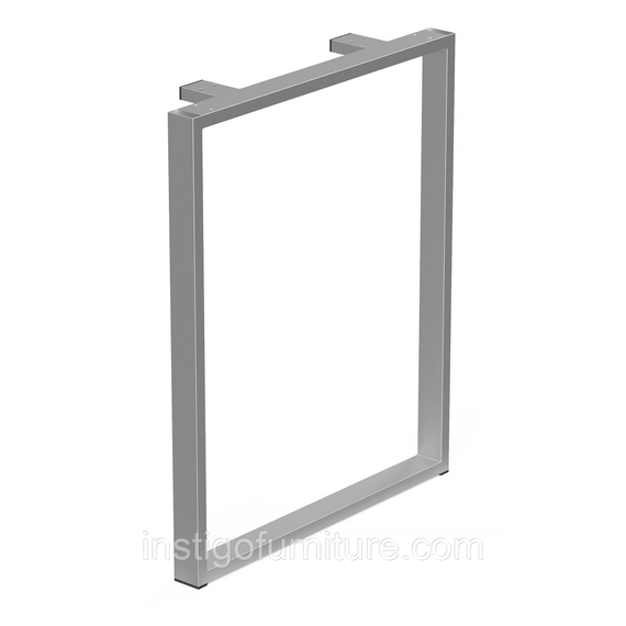 Комплект опор для столу з металу 600×110mm, H=730mm (профільна труба: 50x20mm) Сірий | Зображення 3
