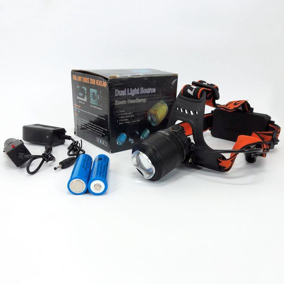 Мощный фонарик светодиодный на голову POLICE BL-2199-T6, Налобный фонарь для монтажных работ MG-57 | Зображення 3