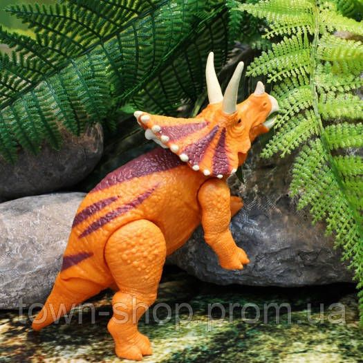 Интерактивная игрушка Dinos Unleashed серии Realistic S2 – Трицератопс | Зображення 3