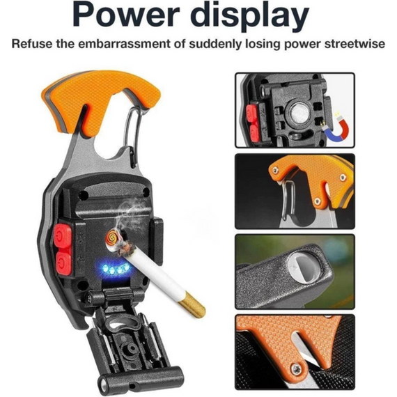 Багатофункціональний ліхтар, Ліхтарик акумуляторний на 7 режимів   знижка | Зображення 4