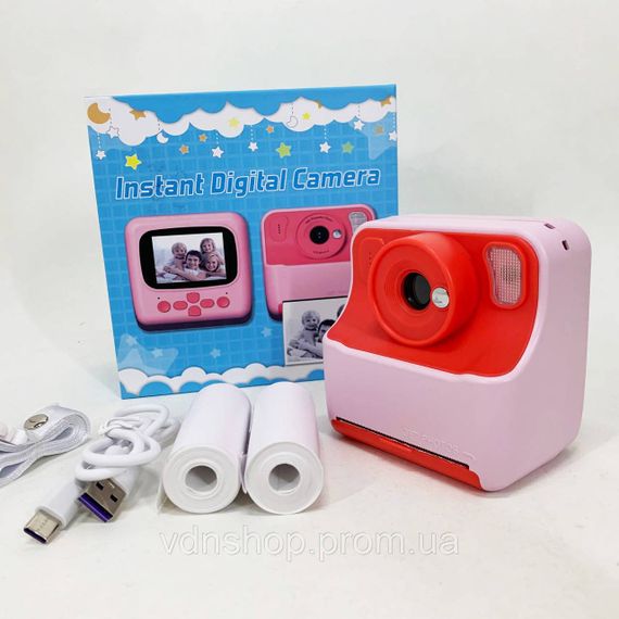 Фотоаппарат для детей с термопринтером, Принтер для детского творчества, Фотовидеокамера детская FG-75