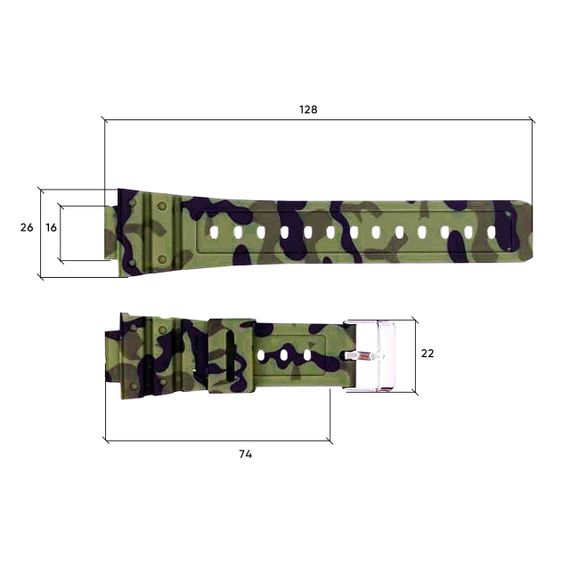 Ремешок для часов Skmei 1628CMGN Camo Green | Зображення 2