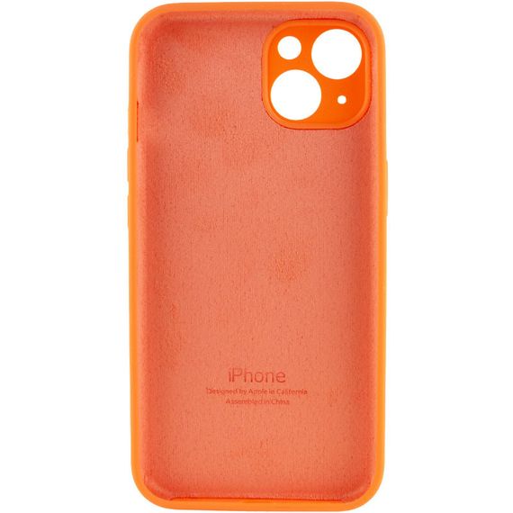 Чехол Silicone Case Full Camera Protective (AA) для Apple iPhone 14 Plus (6.7") Оранжевый / Kumquat | Зображення 1
