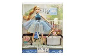 Лялька "Emily" з аксесуарами, шарнірна QJ102 р.28.5*6.5*32.5см