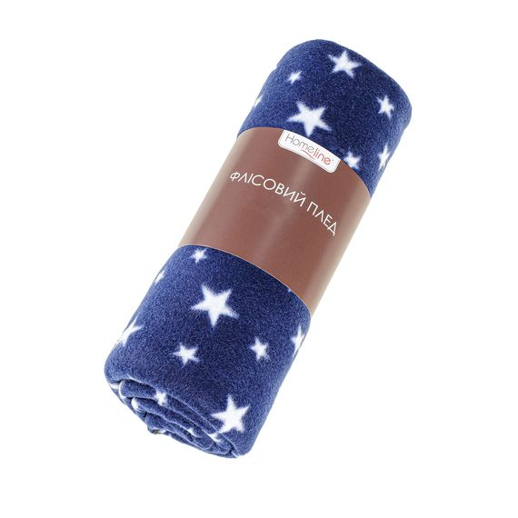 Плед Home Line 64641 Україна 130x160  Поліестер Принт, Синій