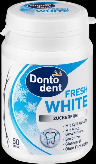 Dontodent Жевательная резинка для ухода за зубами со вкусом мяты, без сахара, 50 шт.
