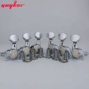 Колки Guyker 3R + 3L локовые для гитары Yamaha Cort ESP Gibson elite хромовые
