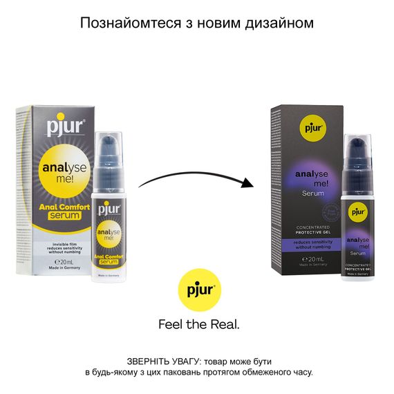 Расслабляющая анальная сыворотка pjur analyse me! Serum 20 мл, образует пленку, без анестетиков | Зображення 2