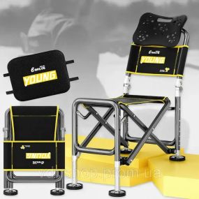 Складаний телескопічний стілець до 150 кг, ven-1252 / Стілець для рибалки / Складне крісло