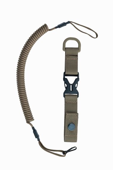 Тренчик пістолетний з фастексом, страховий шнур для пістолета, швидкий колір пісок койот ms | Зображення 1