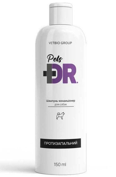 Ветбіо Vetbio Dr.Pets протизапальний шампунь-кондиціонер для собак, 150 мл