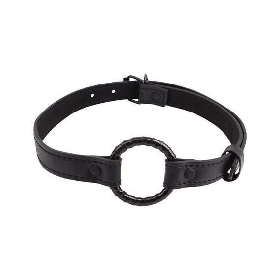 Кляп-кільце Chisa Fierce Euphoria O-Ring Gag, чорний Sex Aura | Зображення 1