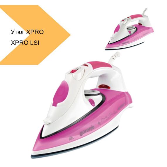 Утюг паровой 2200 Вт XPRO LSI-1003 рожевый (42569-LSI-1003_444) | Зображення 1