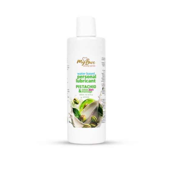 2в1 лубрикант та масажний гель - MyLove Aroma Series Intim&Massage Pistachio, 300 мл Sex Aura