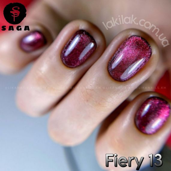 Світловідбиваючий гель-лак SAGA 13 Fiery 9мл | Зображення 1
