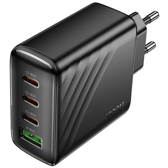 МЗП Hoco CS27A Supply PD67W+QC3.0 (1USB-A/3C) Black