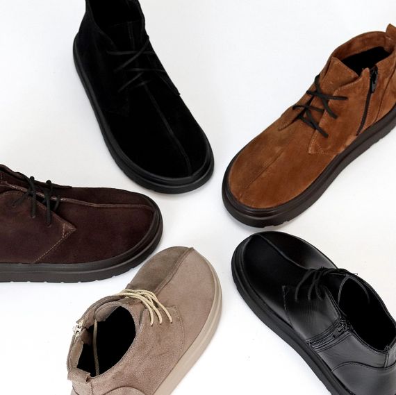 Дизайнерские рыжие ботинки дезерты натуральная замша в ассортименте | Зображення 9