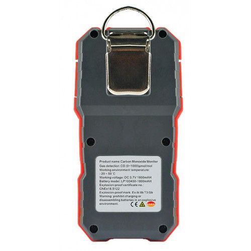 Детектор угарного газа CO (0-1000 μmol/mol) WINTACT WT8806 | Зображення 2