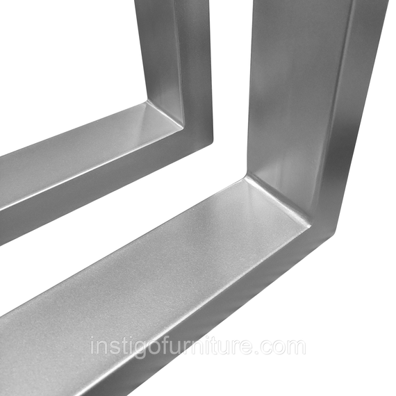 Комплект опор для стола из металла 600×120mm, H=730mm (профильная труба: 60x20mm) Серый | Зображення 1
