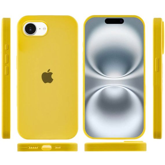 Чохол Silicone Case Full Protective (AA) для Apple iPhone 16e (6.1") Жовтий / Yellow | Зображення 2