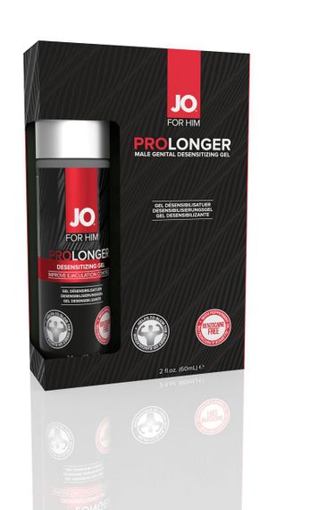 Пролонгер гель JO Prolonger Gel (60 мл) з олією перцевої м’яти, гвоздикового перцю та пачулів sexstyle | Зображення 1