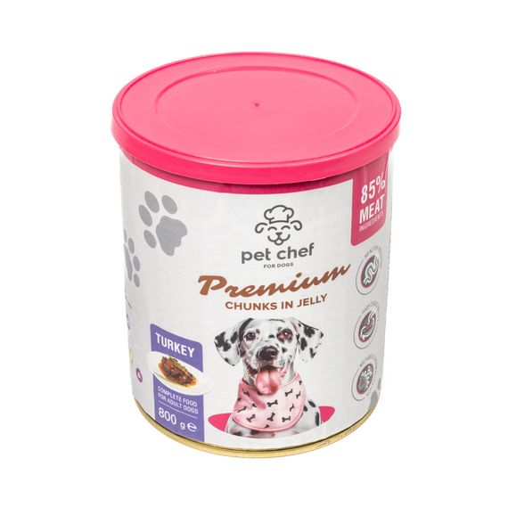 Вологий корм для собак Pet Chef з Індичкою 800 г | Зображення 2