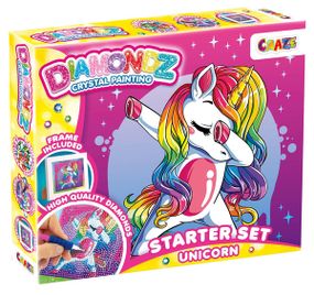 Набір для створення картини в рамці Craze Diamondz Єдиноріг зі стразами