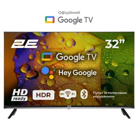 Телевізор 32&quot; 2E LED HD 60Hz Smart Google TV Black 2E-32A07KH