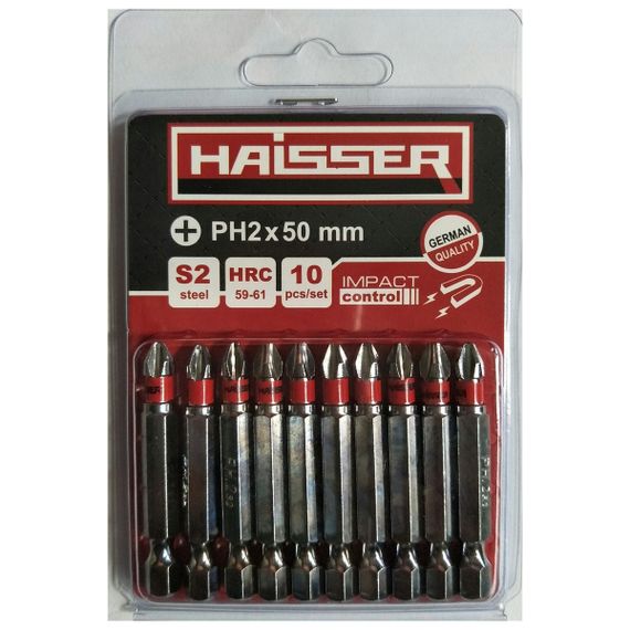 Набір біт Haisser PH2X50 мм (10шт)