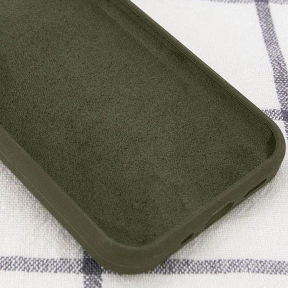 Чохол Silicone Case Full Protective (AA) NO LOGO для Apple iPhone SE (2020) Зелений / Dark Olive | Зображення 1