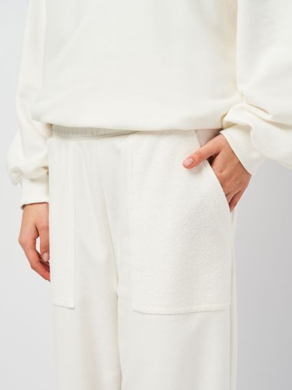 Штани жіночі з манжетами молочні, 2XL | Зображення 2