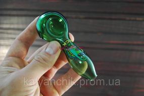 Стеклянная трубочка Rick and Morthy Green