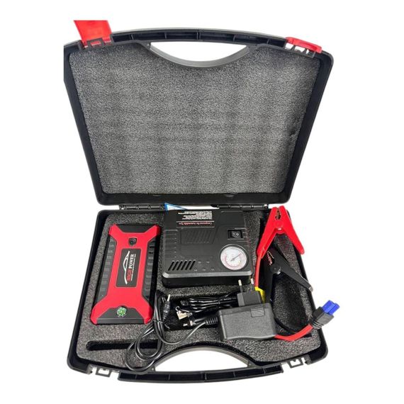 Пускозарядний пристрій 300/600A Jump Starter Pump з компресором 29B 99800 mAh | Зображення 9