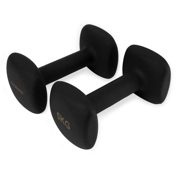 Гантелі вінілові Cornix Square 2 x 5 кг XR-0410 Black | Зображення 7