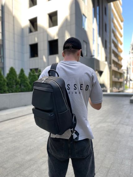 Чоловічий шкіряний  рюкзак для ноутбука і подорожей Tiding Bag SB-133863 | Зображення 9