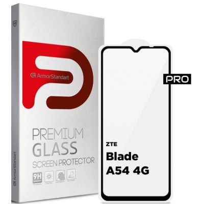 Стекло защитное Armorstandart Pro ZTE Blade A54 4G Black (ARM70683)