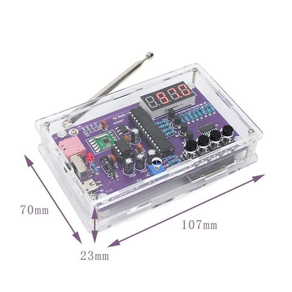 Конструктор DIY, FM-радіо у корпусі 76-108MHz на батарейках RDA5807S | Зображення 2