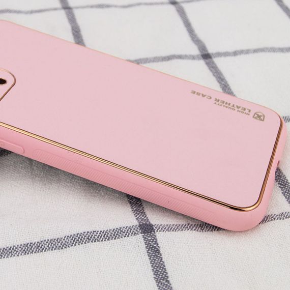 Шкіряний чохол Xshield для Apple iPhone 12 (6.1") Рожевий / Pink | Зображення 1