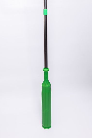 Швабра для вологого прибирання з металевою ручкою та круглою насадкою з мікрофібри для дому, офісу HP-35015-43 | Зображення 3