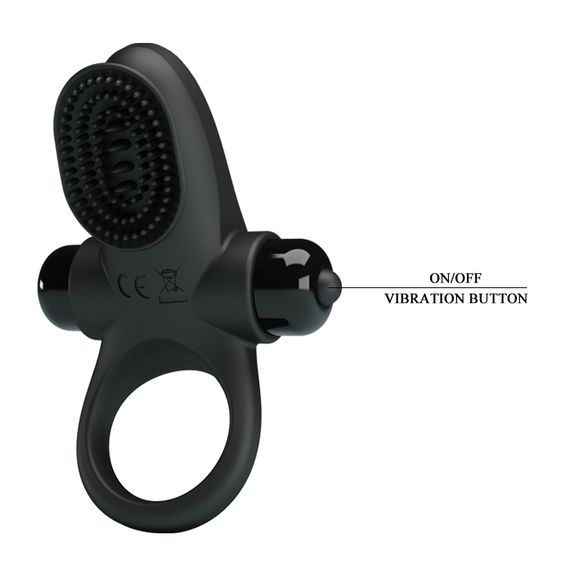 Ерекційне кільце - Pretty Love Vibrant Penis Ring II Black | Зображення 5