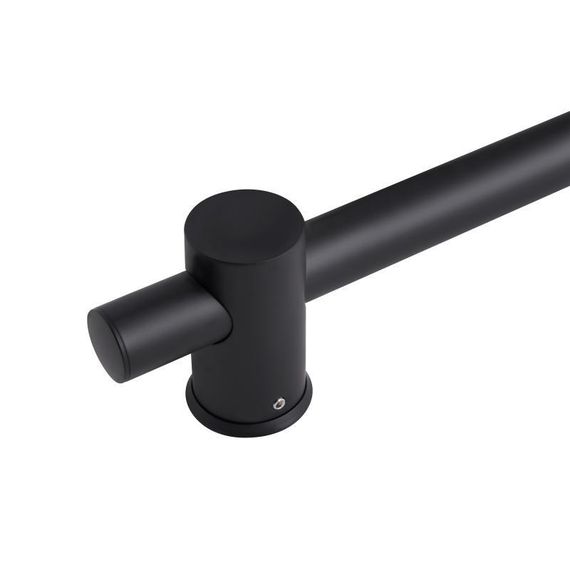 Душова стійка з тримачем універсальна Qtap Lepit 665 мм округла QTLEP82103OB Black Matt | Зображення 2